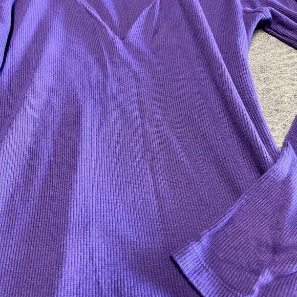 International Concepts Y2k Ribbed V Neck Long Sleeve - Picture 3 of 7